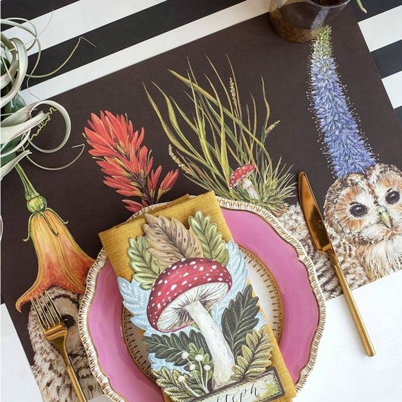 Hester & Cook Baby Owls Paper Placemat 24 Sheets Vicki Sawyer American Made - Picture 2 of 7